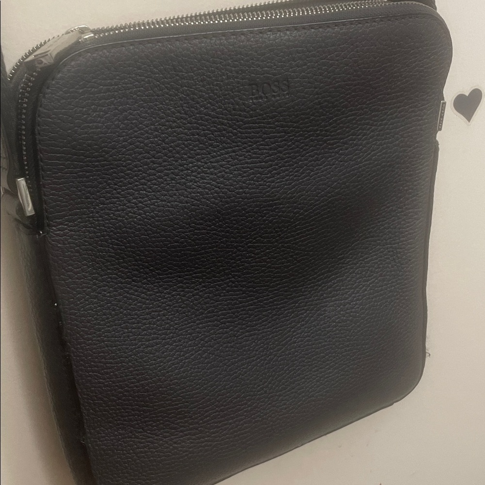 Hugo boss crossbody bag silver accents(open to offers)